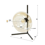 Tafellamp Soll 1-lichts / Amber glas