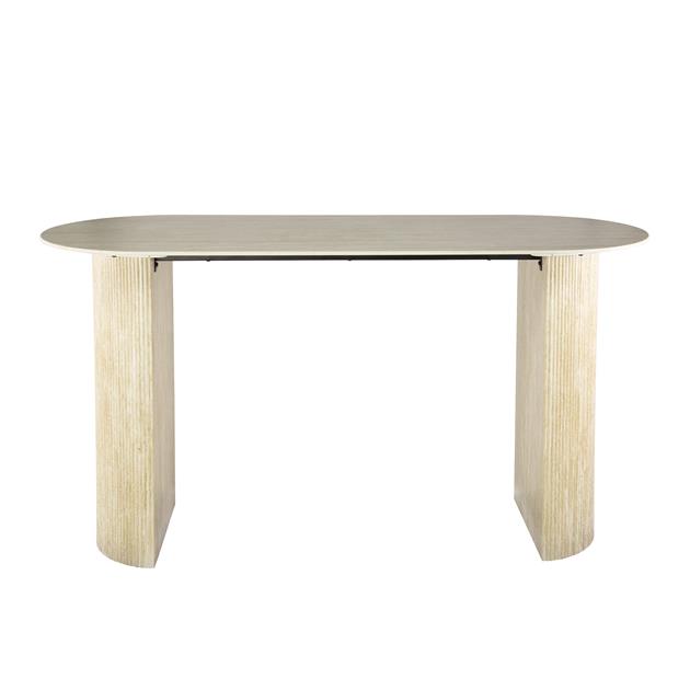 Bartafel Romano Arch plat ovaal 180x70 cm / Keramiek travertin