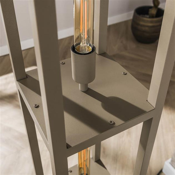 Vloerlamp Quadra 4-lichts / Beige