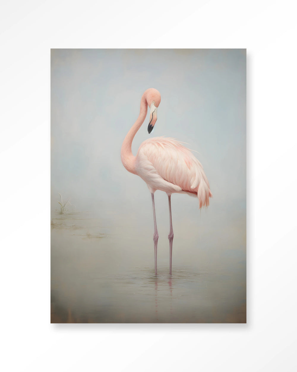 Glasschilderij Flamingo Vintage - Urban Cotton