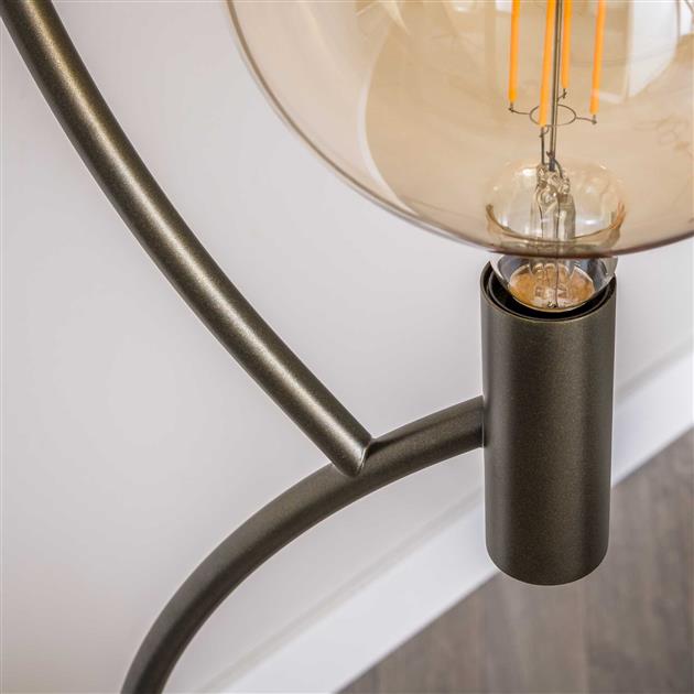 Vloerlamp Arcus 3-lichts / Sienna bruin