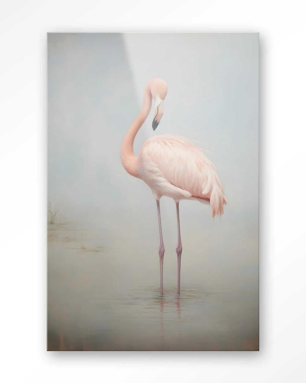 Glasschilderij Flamingo Vintage - Urban Cotton