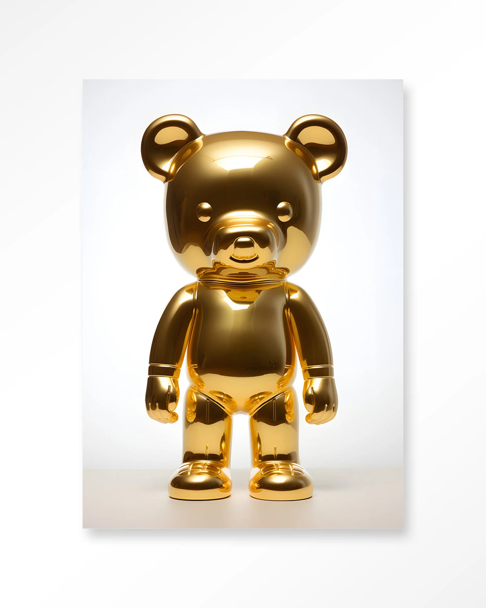 Glasschilderij Golden Teddybear - Urban Cotton