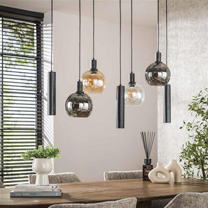 Hanglamp Sfera Tricolore 4+3-lichts / Artic zwart