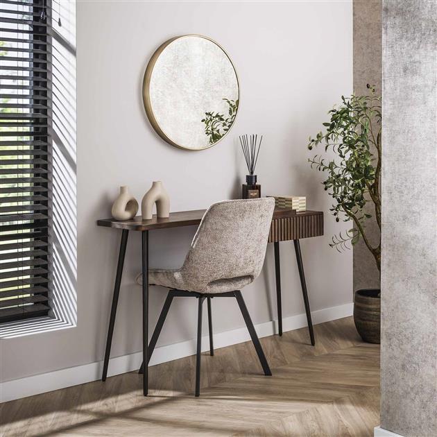 Kaptafel/bureau Carve / Massief acacia drift brown