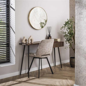 Kaptafel/bureau Carve / Massief acacia drift brown