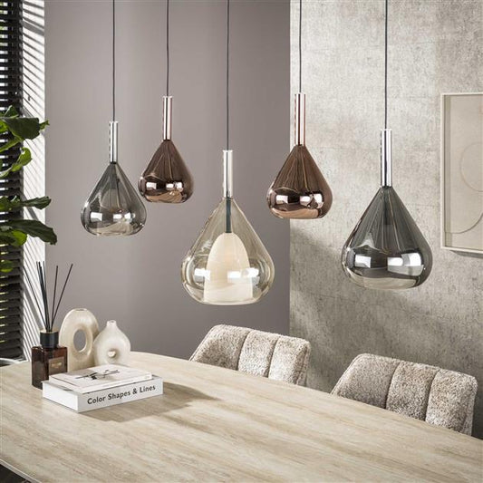 Hanglamp Wings 5-lichts / Zwart