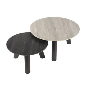 Salontafel Twin rond set van 2 stuks