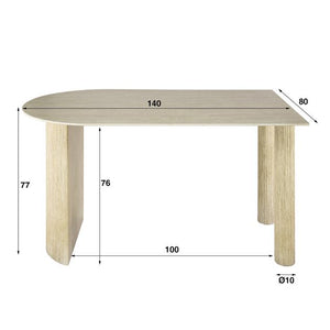 Eettafel Romano Arch 1-side 140x80 cm / Keramiek travertin