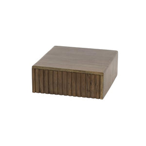 Nachtkastje 1 lade hangend Carve / Massief acacia drift brown (2 stuks)