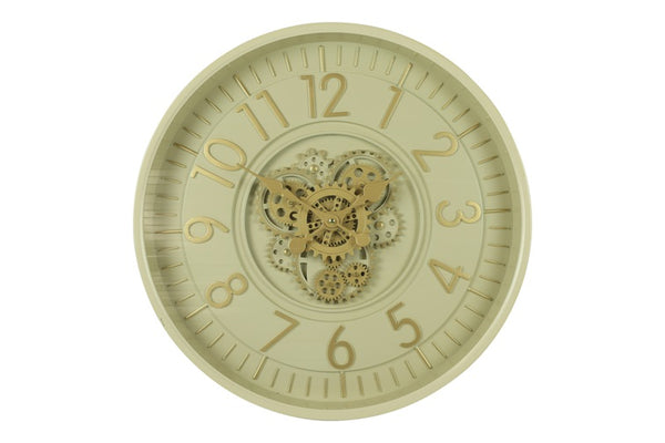 Ronde radar Wandklok Countryfield "Celestial'' crème Ø 53 cm