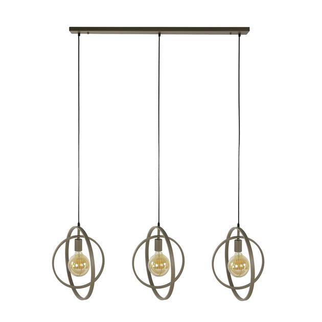 Hanglamp Turn Around 3-lichts / Beige