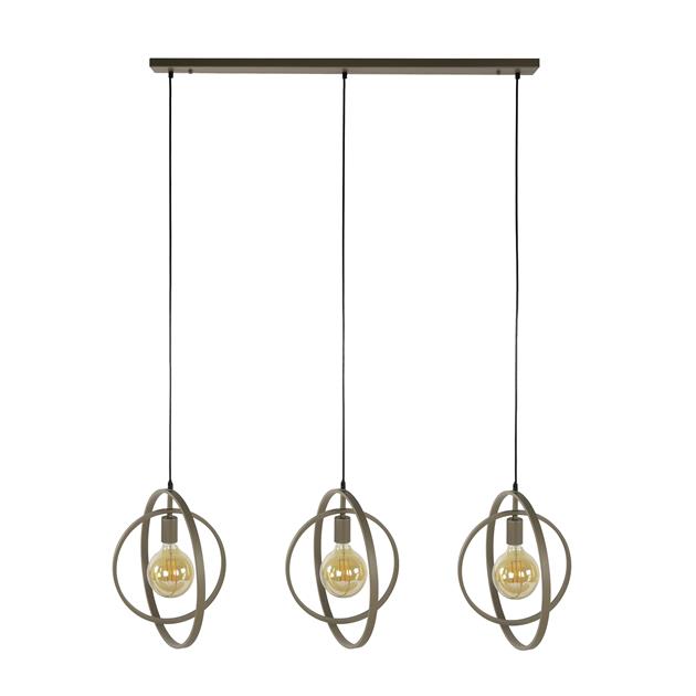 Hanglamp Turn Around 3-lichts / Beige