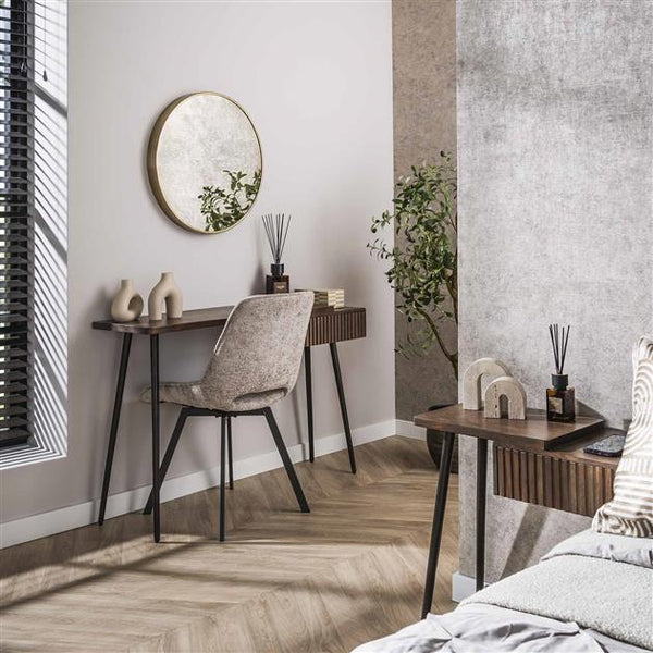 Kaptafel/bureau Carve / Massief acacia drift brown