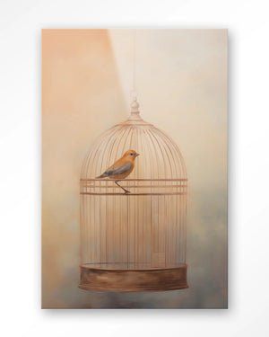 Glasschilderij Bird Cage - Urban Cotton