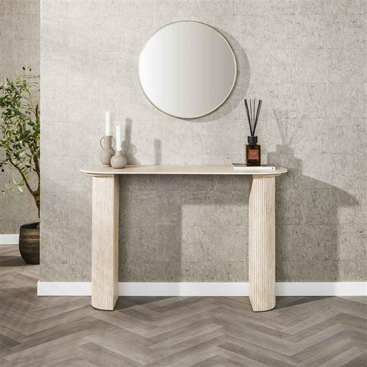 Kaptafel/bureau Romano Arch ceramic / Ceramic Travertine