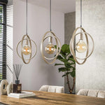 Hanglamp Turn Around 3-lichts / Beige