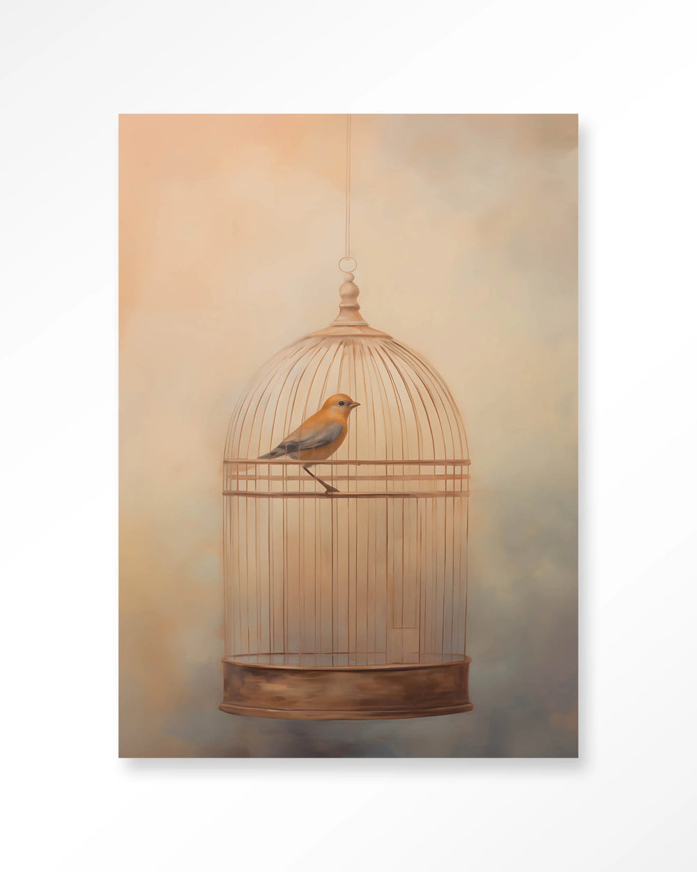 Glasschilderij Bird Cage - Urban Cotton