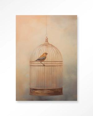 Glasschilderij Bird Cage - Urban Cotton
