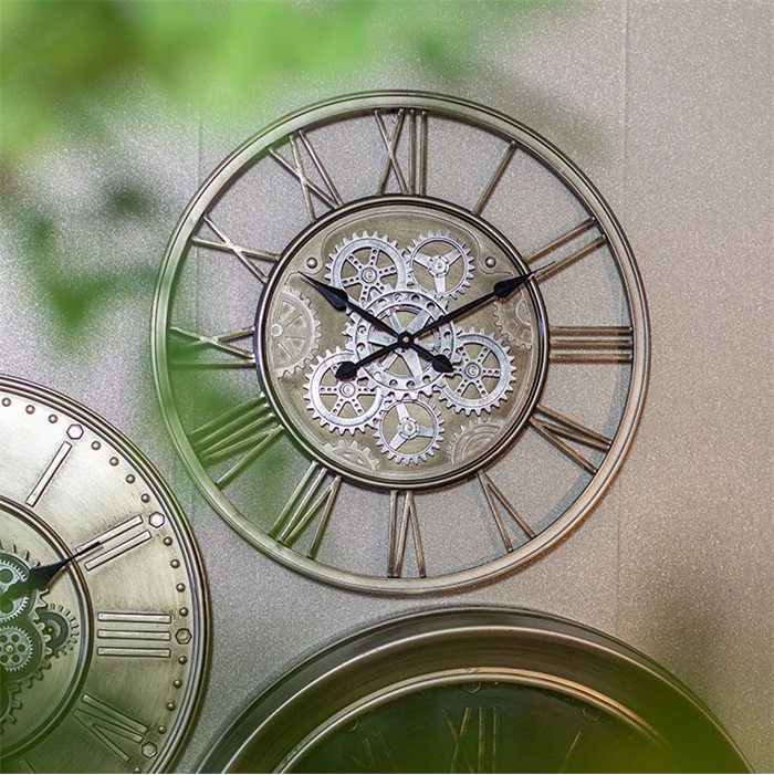 Countryfield wandklok Emington brons XXL - Ø80 CM