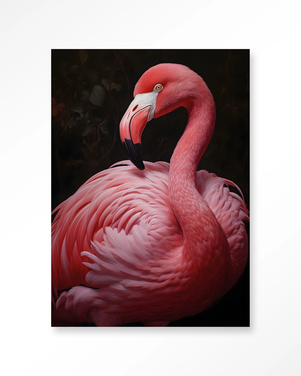Glasschilderij Pink Flamingo - Urban Cotton
