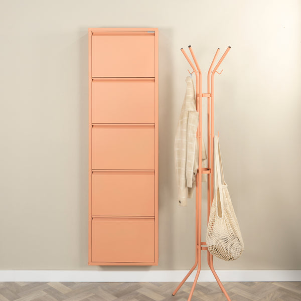 Spinder Billy schoenenkast 5 kleps  - leverbaar in 4 kleuren