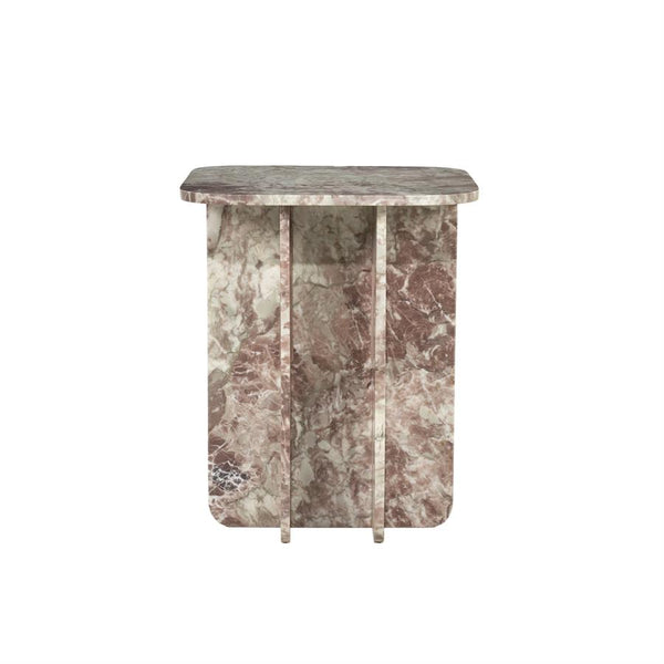 The Home Style Club x By-Boo Bijzet tafel Minuit roze marmer