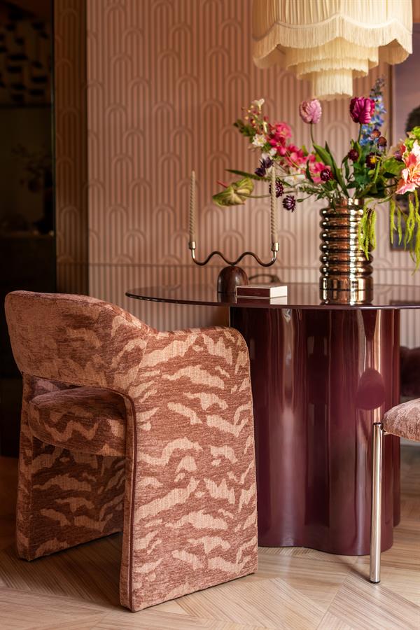 The Home Style Club x By-Boo Eetkamerstoel Salon roze