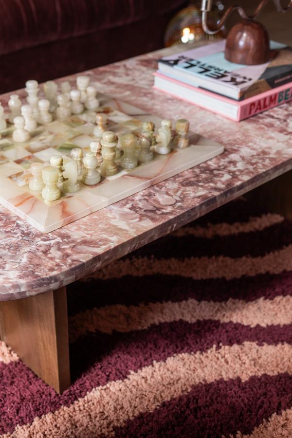 The Home Style Club x By-Boo Salontafel Haussmann Roze marmer