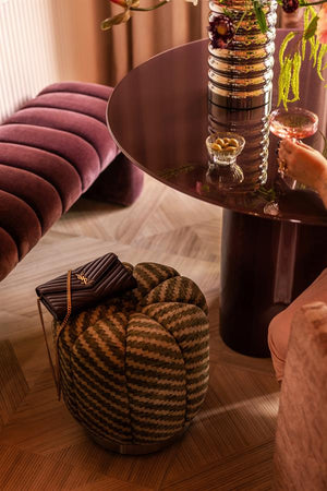 The Home Style Club x By-Boo Poef Palais Groen rond