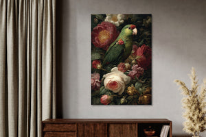 Glasschilderij  Groene papegaai 80x120 cm