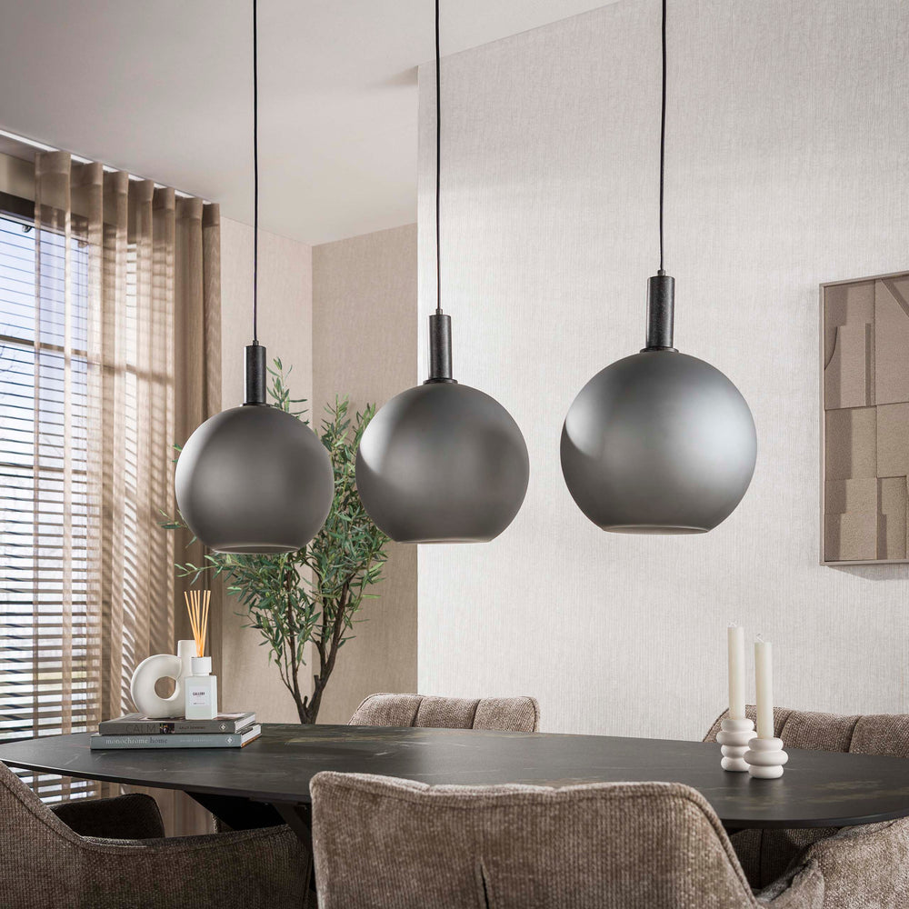 Hanglamp Bubble Frosted 3-lichts / Frosted grijs (Magazijn sale)