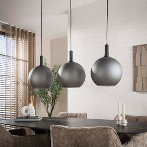 Hanglamp Bubble Frosted 3-lichts / Frosted grijs (Magazijn sale)