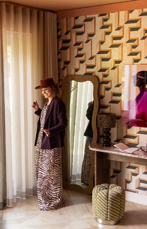 The Home Style Club x By-Boo Poef Palais Groen rond