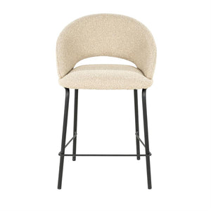 Barstoel Nido By-Boo - Taupe stof zithoogte 65 cm