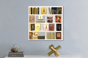 Glasschilderij Boekenkast 2 80x80 cm