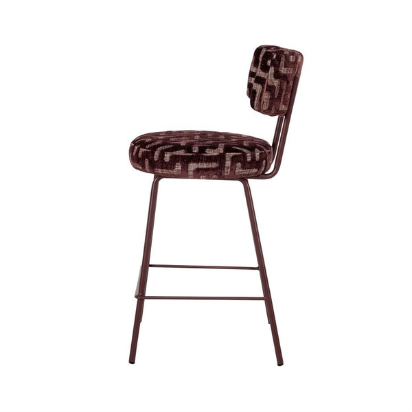 The Home Style Club x By-Boo Barstoel Belle Vie Burgundy