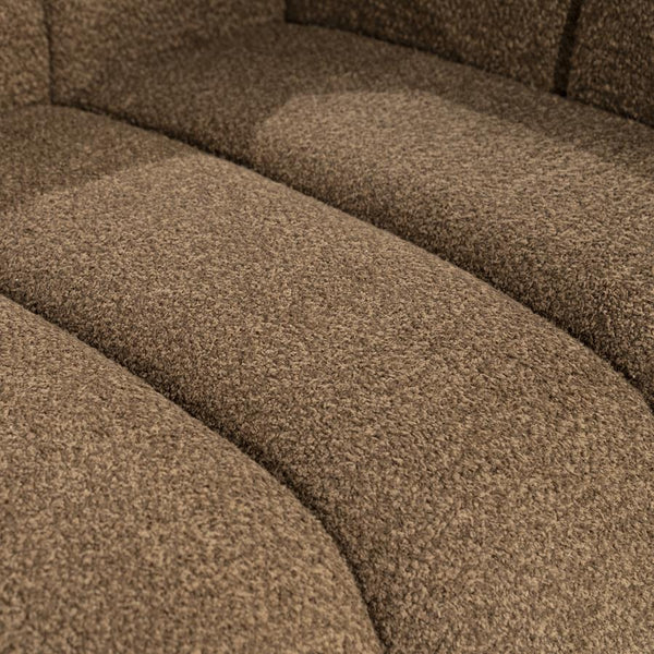 Sofa 3 zits bank Cubetto By-Boo - Nox stof bruine kleur