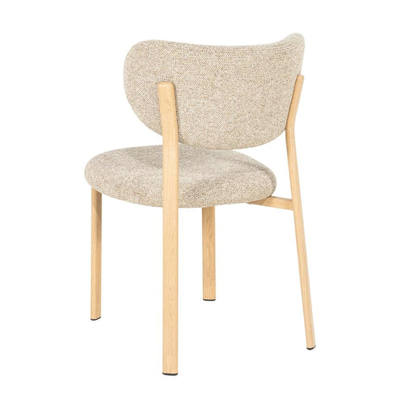 Eetkamerstoel Sedia By-Boo zonder armleuning - Natural stof