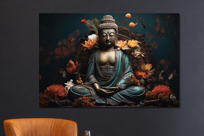 Glasschilderij Boeddha 120x80 cm