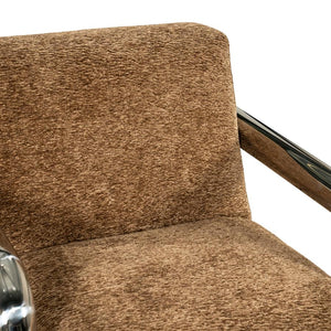 Fauteuil Chromette By-Boo - Bruine stof
