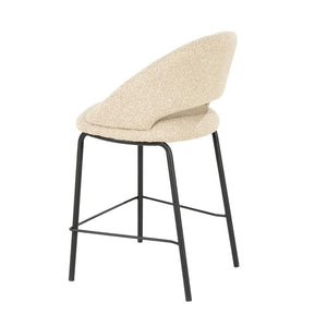 Barstoel Nido By-Boo - Taupe stof zithoogte 65 cm