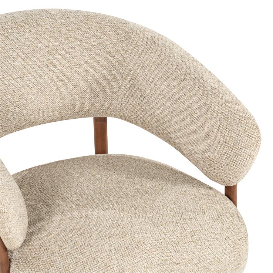 Fauteuil Sedia By-Boo - Bruine stof