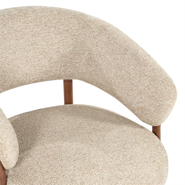 Fauteuil Sedia By-Boo - Bruine stof