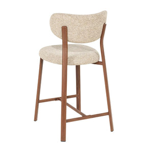 Barstoel Sedia By Boo - Bruine stof zithoogte 65 cm