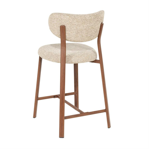 Barstoel Sedia By Boo - Bruine stof zithoogte 65 cm