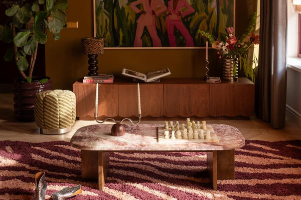 The Home Style Club x By-Boo Salontafel Haussmann Roze marmer