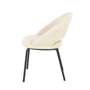 Eetkamerstoel Nido By-Boo - Stof cloud beige