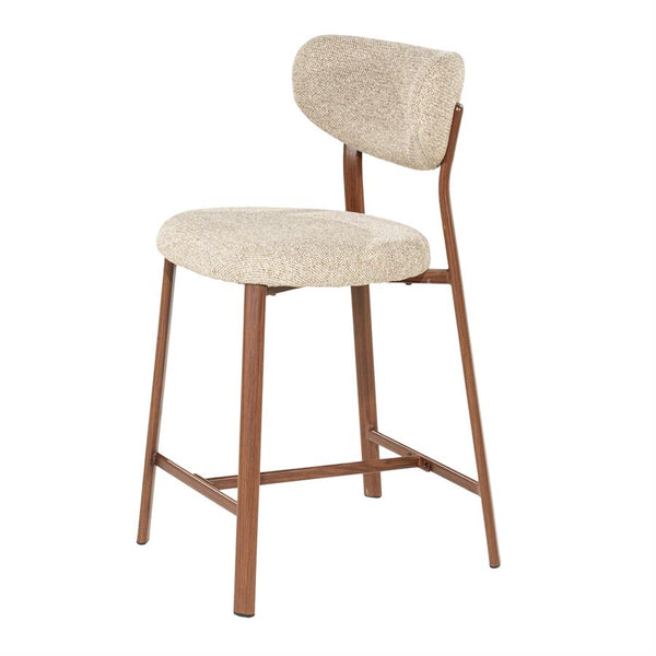 Barstoel Sedia By Boo - Bruine stof zithoogte 65 cm