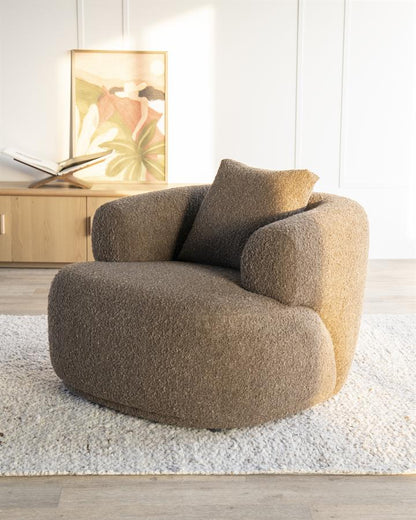 Fauteuil Bruno Eleonora - Koda stof bruin